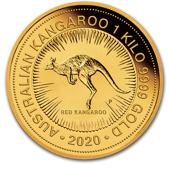 2020 Australia 1 kilo Gold Kangaroo BU 2020 Australia 1 kilo Gold Kangaroo BU